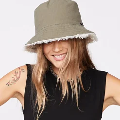 MONROW Reversible Sherpa Bucket Hat MILITARYGREEN Cheap